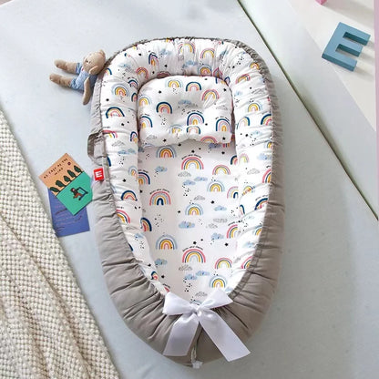 Portable Baby Nest for Co-Sleeping – Breathable & Adjustable