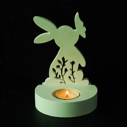 DIY Rabbit & Butterfly Candle Holder Silicone Mold