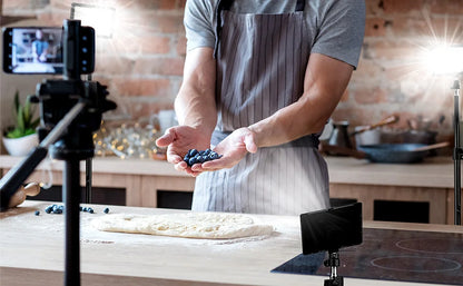 LED videolys kamera fotoudstyr – med stativ og RGB-filtre