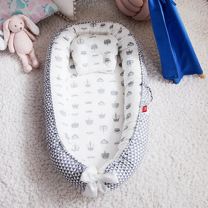 Portable Baby Nest for Co-Sleeping – Breathable & Adjustable