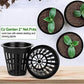 50/100pcs 2-Inch Hydroponic Net Pots – Wide Lip Slotted Mesh Baskets