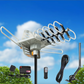 250 Miles Outdoor Digital Amplified HDTV Antenna, Motorized 360° Rotation W/ Pole