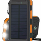 Solar Power Bank - Portable and Waterproof