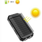 500000mAh Solar Charger Waterproof Power Bank External