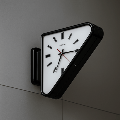 Hudson & Jurgen – Sculptural | Modern Wall Clock with Dual-Sided Design & Silent Movement | Minimalist Decor for Contemporary Interiors