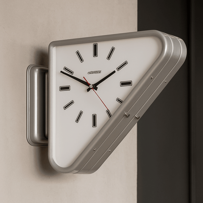 Hudson & Jurgen – Sculptural | Modern Wall Clock with Dual-Sided Design & Silent Movement | Minimalist Decor for Contemporary Interiors