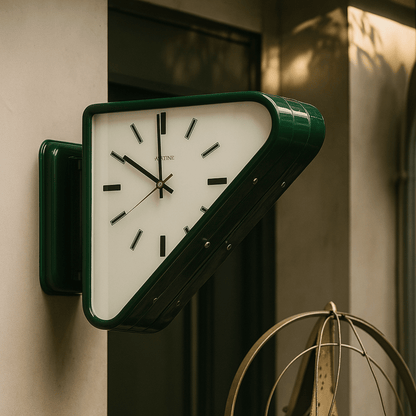 Hudson & Jurgen – Sculptural | Modern Wall Clock with Dual-Sided Design & Silent Movement | Minimalist Decor for Contemporary Interiors