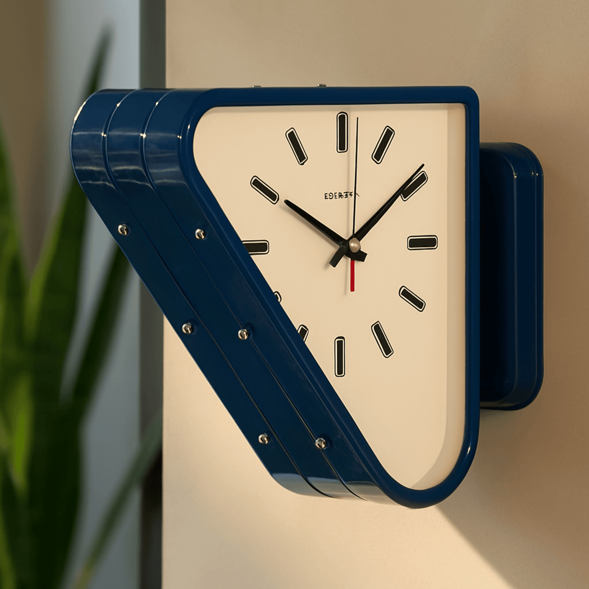 Hudson & Jurgen – Sculptural | Modern Wall Clock with Dual-Sided Design & Silent Movement | Minimalist Decor for Contemporary Interiors