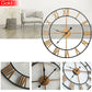 Modern 3D Large Retro Metal Wall Clock – Nordic Roman Numerals Design
