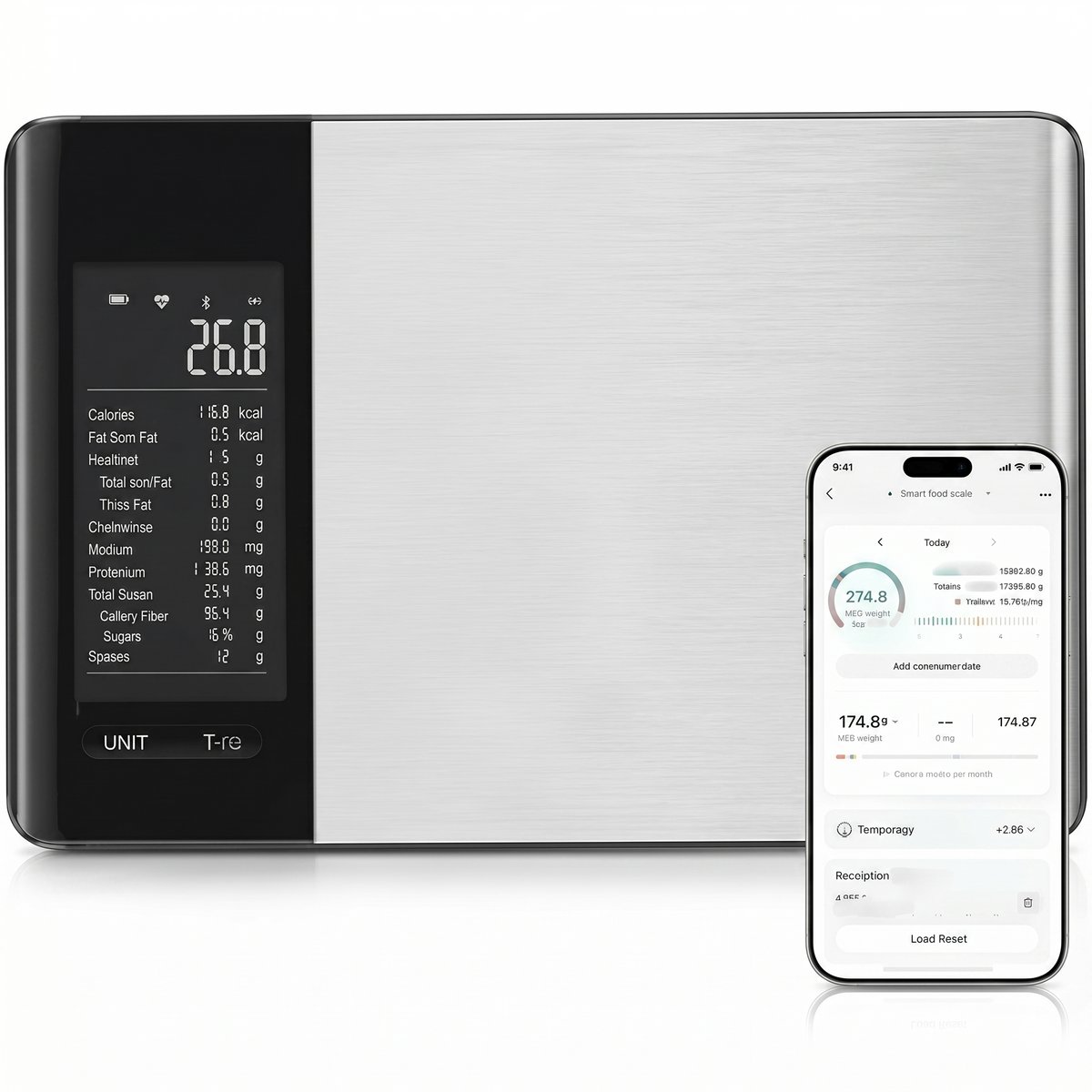 Hudson & Jurgen – Smart Food Kitchen Scale with Nutritional Calculator Free App for Weight Loss | Nutritional Calculator, Macro Tracking
