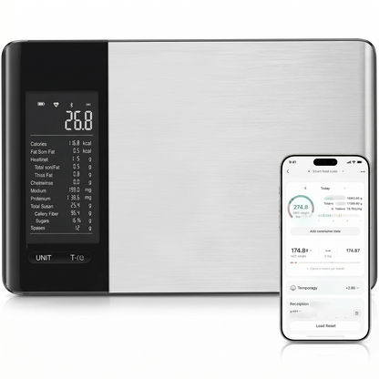 Hudson & Jurgen – Smart Food Kitchen Scale with Nutritional Calculator Free App for Weight Loss | Nutritional Calculator, Macro Tracking