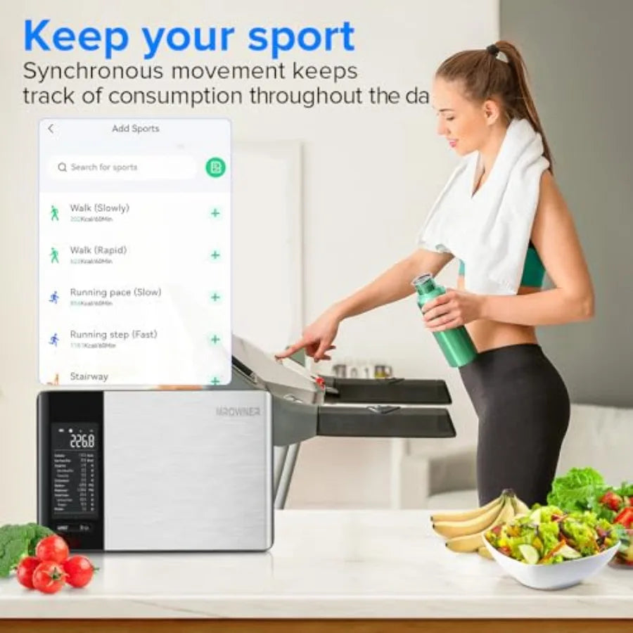 Hudson & Jurgen – Smart Food Kitchen Scale with Nutritional Calculator Free App for Weight Loss | Nutritional Calculator, Macro Tracking