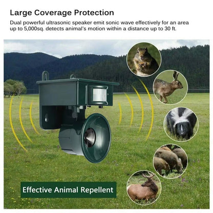 Hudson & Jurgen – Solar Powered Ultrasonic Bat Repellent | Humane Deterrent for Effective Wildlife Management