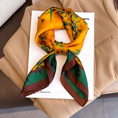 Hudson & Jurgen – Silk Charm Scarf | Plaid Pattern, Versatile Accessory
