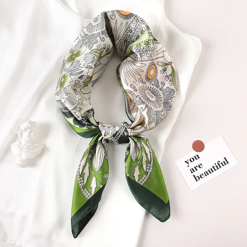 Hudson & Jurgen – Silk Charm Scarf | Plaid Pattern, Versatile Accessory