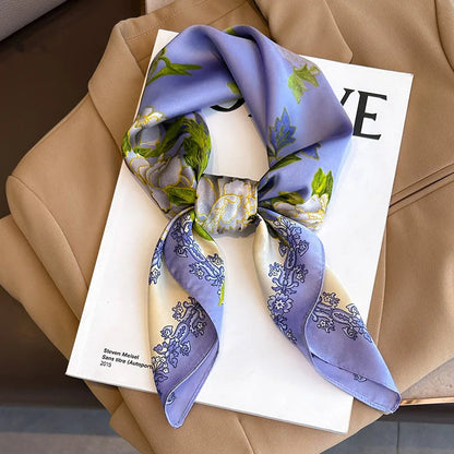 Hudson & Jurgen – Silk Charm Scarf | Plaid Pattern, Versatile Accessory
