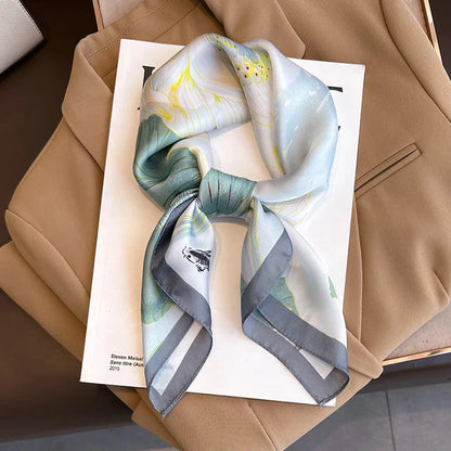 Hudson & Jurgen – Silk Charm Scarf | Plaid Pattern, Versatile Accessory