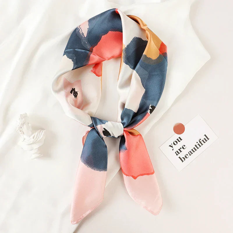 Hudson & Jurgen – Silk Charm Scarf | Plaid Pattern, Versatile Accessory