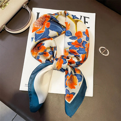 Hudson & Jurgen – Silk Charm Scarf | Plaid Pattern, Versatile Accessory