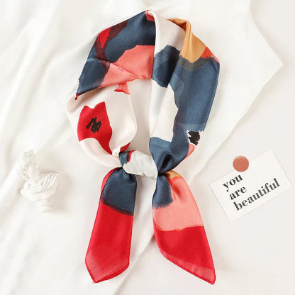 Hudson & Jurgen – Silk Charm Scarf | Plaid Pattern, Versatile Accessory