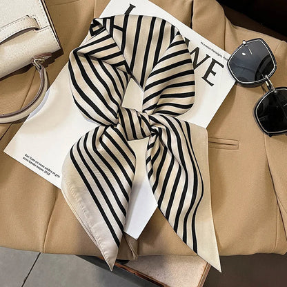 Hudson & Jurgen – Silk Charm Scarf | Plaid Pattern, Versatile Accessory