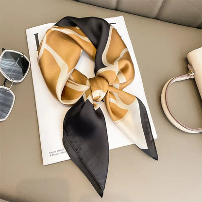 Hudson & Jurgen – Silk Charm Scarf | Plaid Pattern, Versatile Accessory