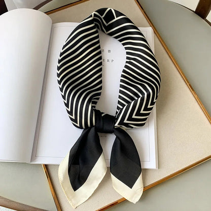Hudson & Jurgen – Silk Charm Scarf | Plaid Pattern, Versatile Accessory