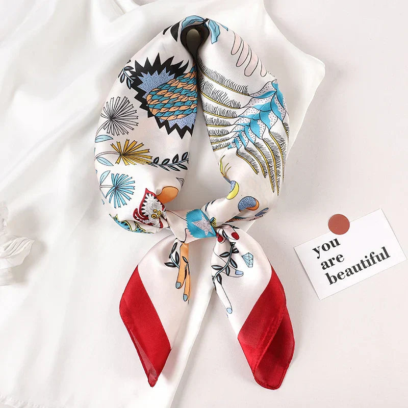 Hudson & Jurgen – Silk Charm Scarf | Plaid Pattern, Versatile Accessory