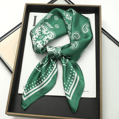Hudson & Jurgen – Silk Charm Scarf | Plaid Pattern, Versatile Accessory