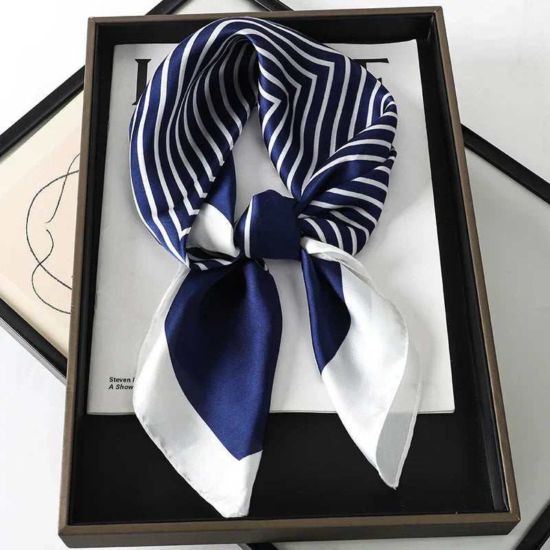 Hudson & Jurgen – Silk Charm Scarf | Plaid Pattern, Versatile Accessory