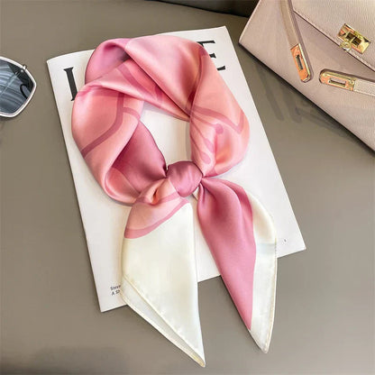 Hudson & Jurgen – Silk Charm Scarf | Plaid Pattern, Versatile Accessory