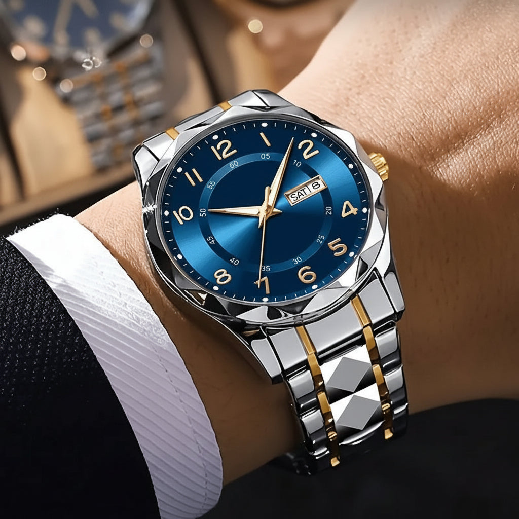 Hudson & Jurgen – Titanium Sports Watch | Multifunction Chronograph with Dual Display | Durable Design for Everyday Performance
