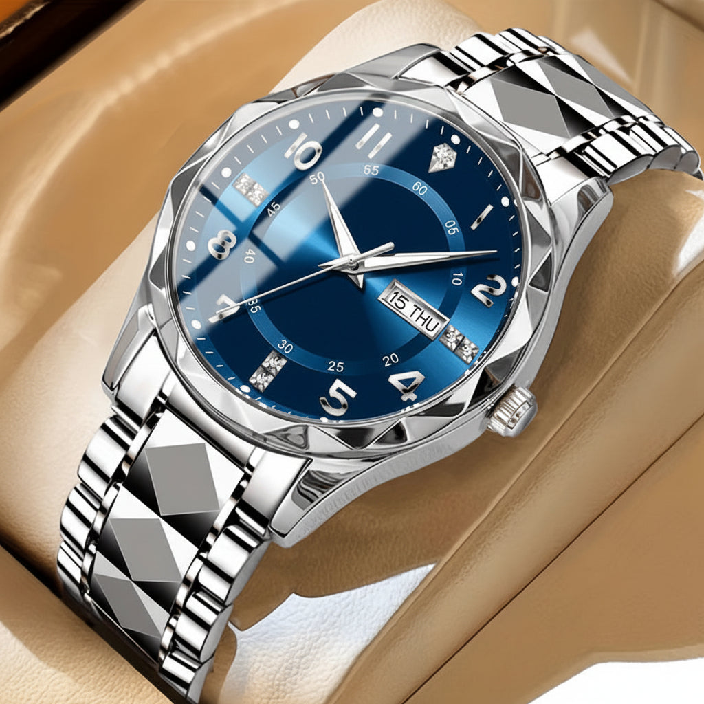 Hudson & Jurgen – Titanium Sports Watch | Multifunction Chronograph with Dual Display | Durable Design for Everyday Performance