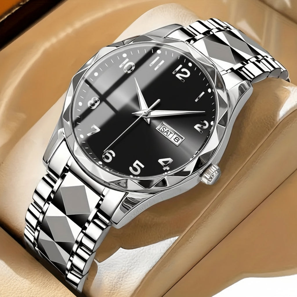 Hudson & Jurgen – Titanium Sports Watch | Multifunction Chronograph with Dual Display | Durable Design for Everyday Performance
