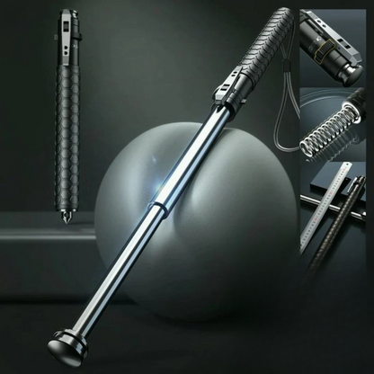 Hudson & Jurgen – Automatisk selvforsvarsstok med ergonomisk greb | Kompakt design for sikkerhed og stabilitet