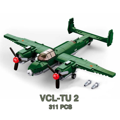 Militære køretøjer fly og bombefly WWII US Army marinesoldater SWAT specialstyrker tysk soldat våben model byggesten klodser