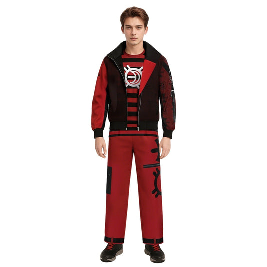 Ventayo – Vampirkostüm-Set | Markantes Outfit mit Jacke und Hose für Halloween-Spaß