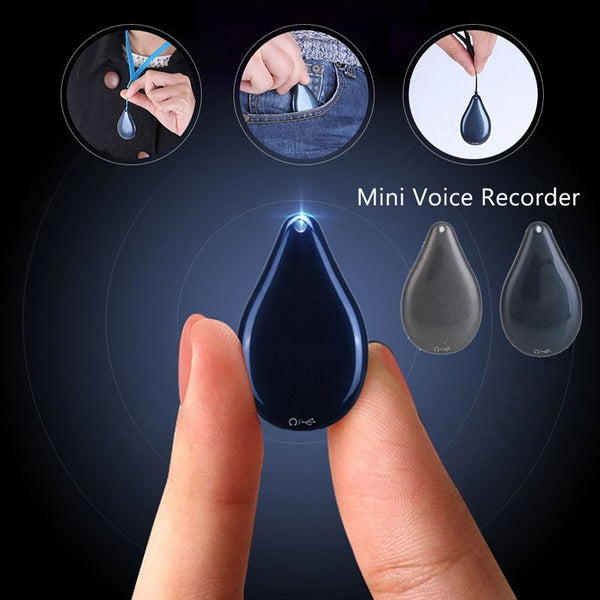 Sleutelhanger Voice Recorder 100 Uur Geheugen