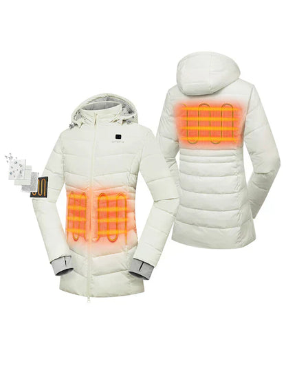 Dame Varmet Puffer Parka Jakke