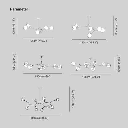 Skandinavisk Boble Pendel Lys