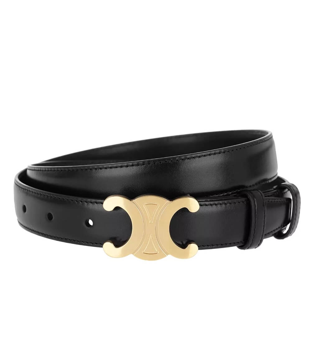 Hudson & Jurgen – Vintage-Inspired Vegan Leather Belt with Gold Logo | Stylish Accessory for Ethical Fashion