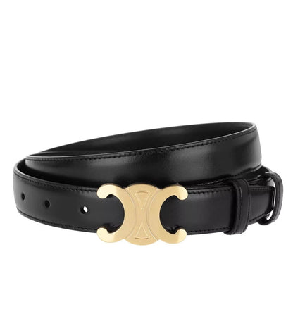 Hudson & Jurgen – Vintage-Inspired Vegan Leather Belt with Gold Logo | Stylish Accessory for Ethical Fashion