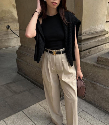 Hudson & Jurgen – Vintage-Inspired Vegan Leather Belt with Gold Logo | Stylish Accessory for Ethical Fashion