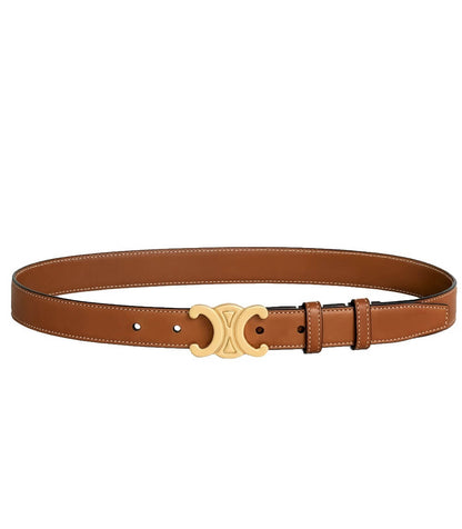 Hudson & Jurgen – Vintage-Inspired Vegan Leather Belt with Gold Logo | Stylish Accessory for Ethical Fashion