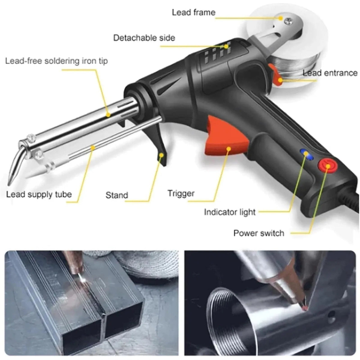 Hudson & Jurgen – Pro | Ergonomisches MIG-Schweißgerät mit Echtzeitüberwachung | Vielseitig für alle Metallprojekte