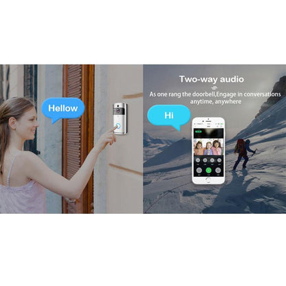 Trådløs Dørklokke Kamera - Dørklokke Video Kamera - Video Intercom Wifi Dørklokke Kamera - Smart Video Dørklokke Alarm