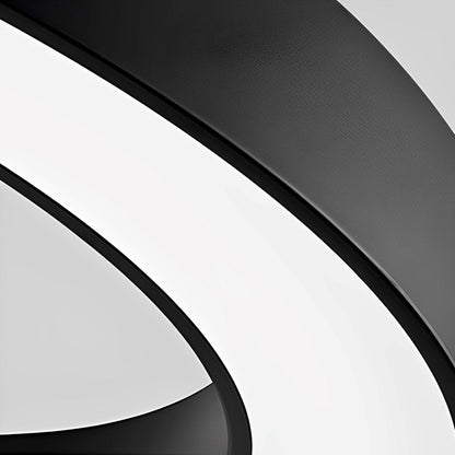 Akryl DIY Halvcirkel LED Industri Metal Lysekrone Indendørs Ophængslys