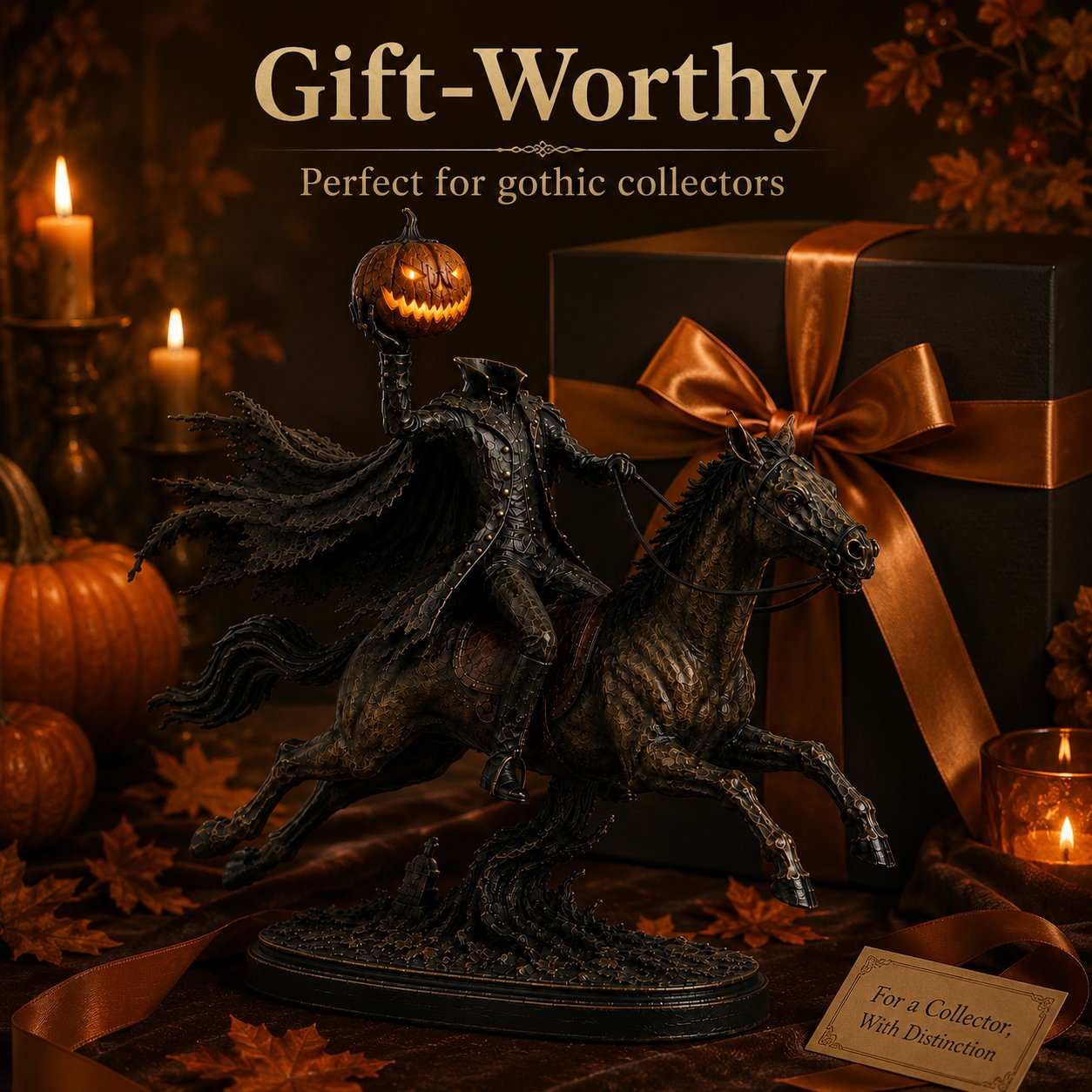 Ventayo – Halloween-Statue des kopflosen Reiters