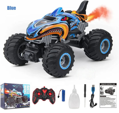 Rc fjernstyret monstertruck offroad 4x4 hajgraver klatrerock driftebil