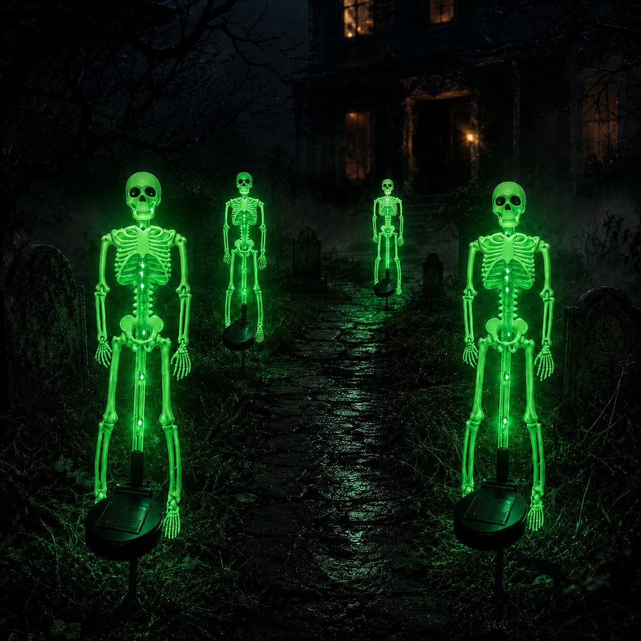 Ventayo – LED-skeletpynt til haven